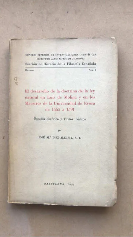 El Desarrollo De La Doctrina D La Ley Natural En Molina (F5)