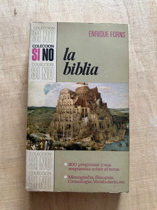 Tapa de La biblia - Forns, Enrique (Y3)