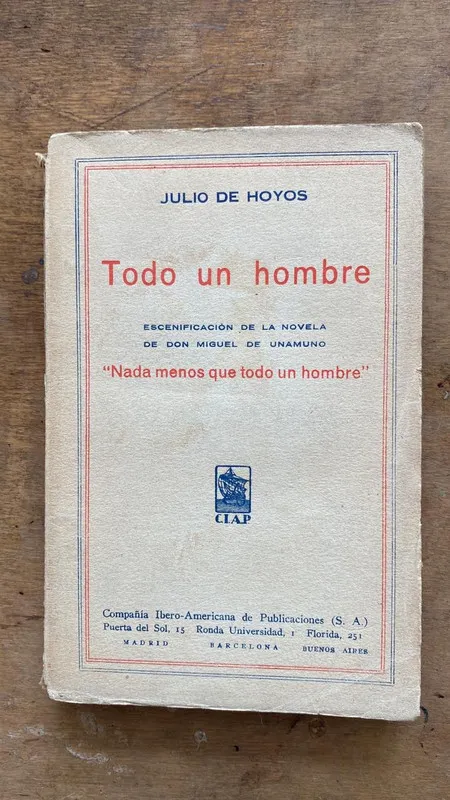 Tapa de Todo un hombre - De Hoyos, Julio (Ee1)