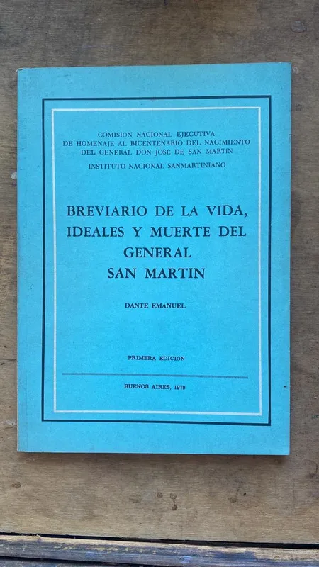 Brevario de la vida, general San Martin- Dante Emanuel (Hh1