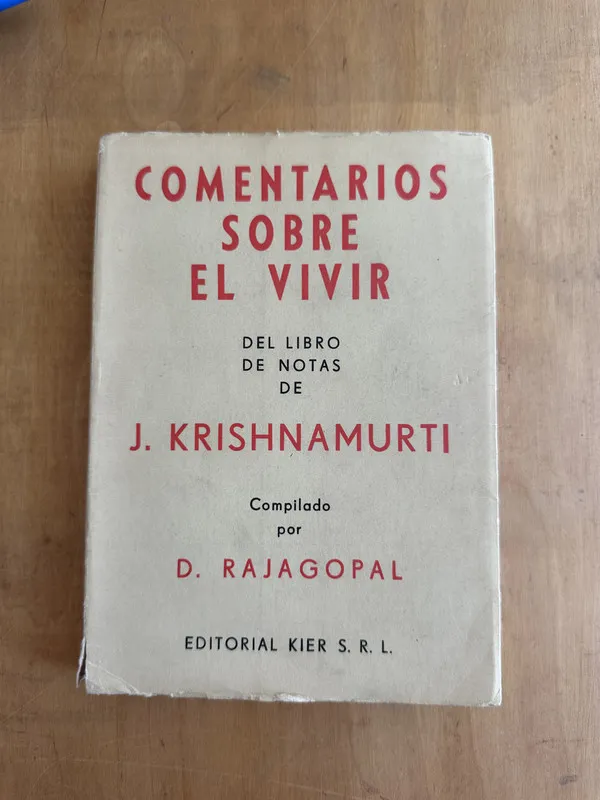 Comentarios sobre el vivir - Rajagopal, D. (comp) (Gg5)
