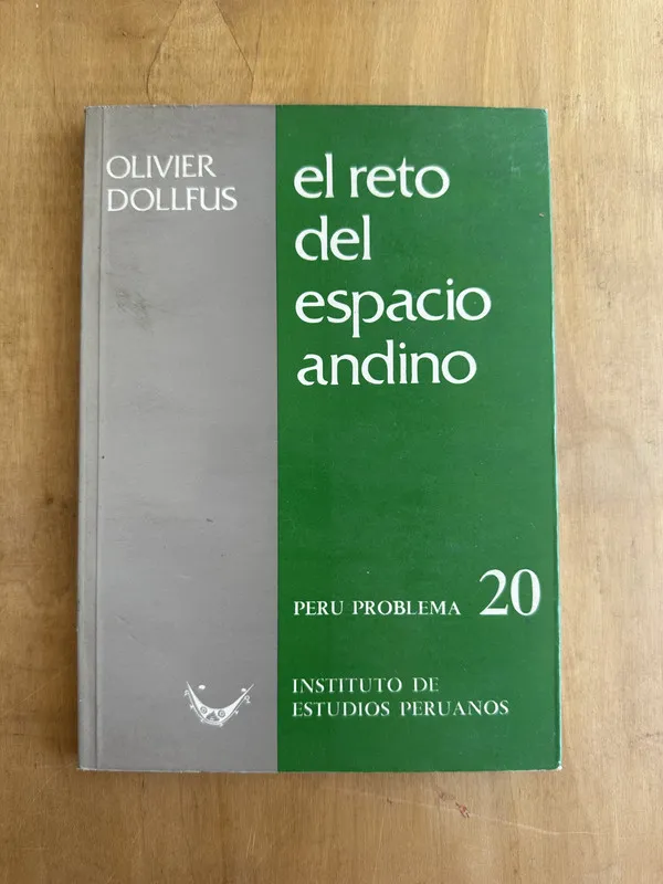 Tapa de El reto del espacio andino - Dollfus, Olivier (Gg5)