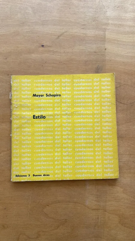 Estilo - Schapiro, Meyer (aa2)