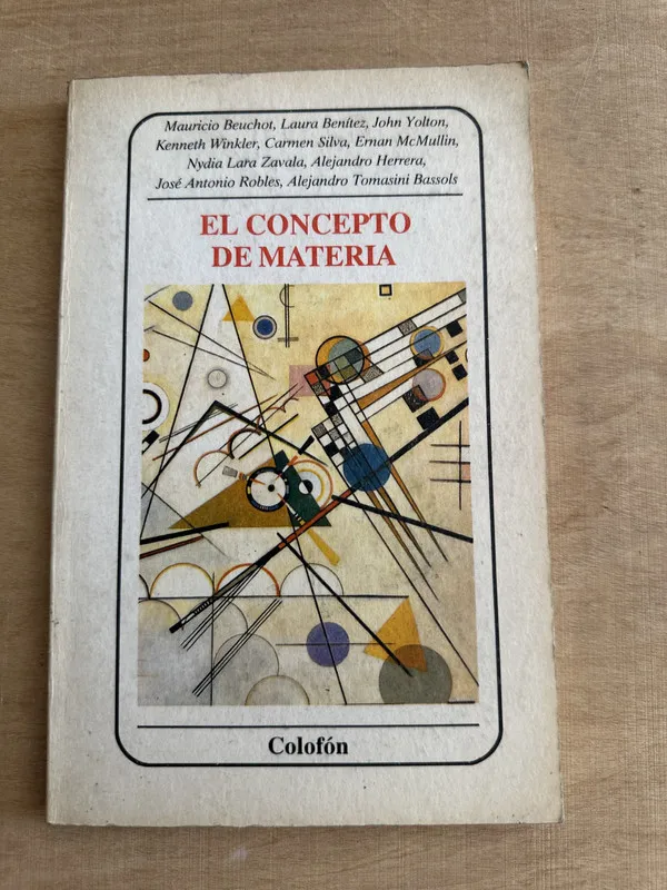 El concepto de materia - Beuchot (2c5)