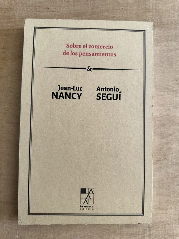 Tapa de Sobre el comercio de los pensamientos - Nancy (2c5)