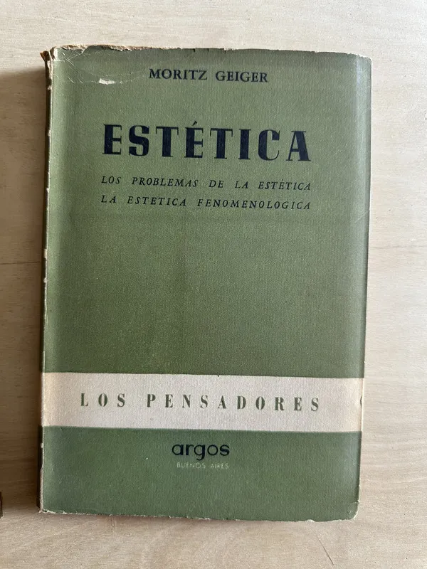 Estetica - Geiger, Moritz (2c2)