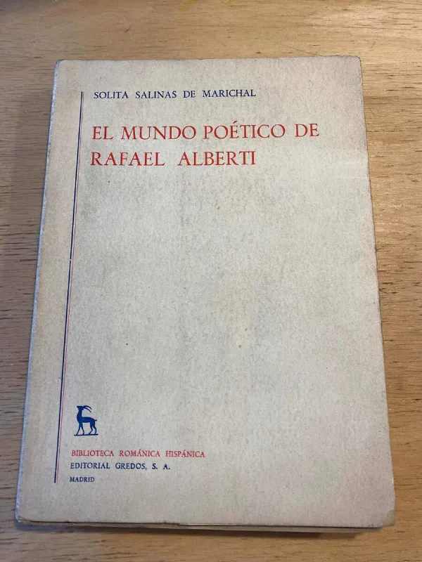 El Mundo Poetico De Rafael Alberti- Salinas De Marichal (v4)