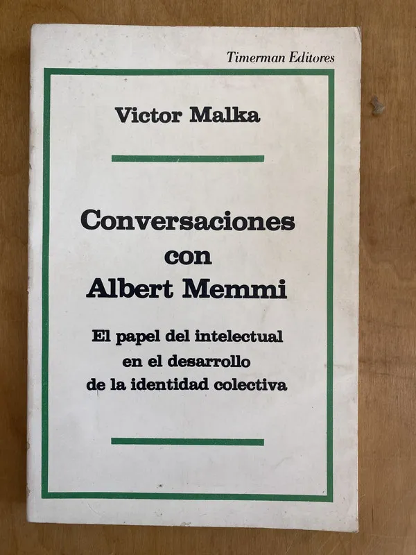 Conversaciones con Albert Memmi - Malka, Victor (a 1)