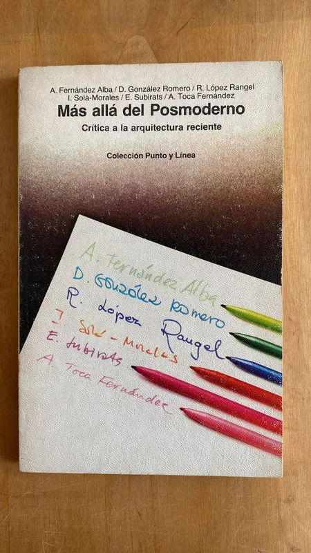 Mas alla del posmodernismo - A.Fernandez Alba (m 5)