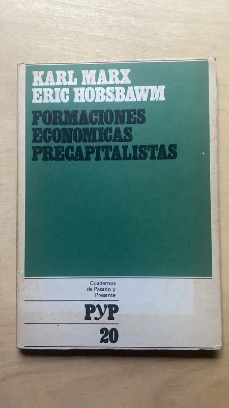 Formaciones economicas precapitalistas- Marx; Hobsbawn (2e1