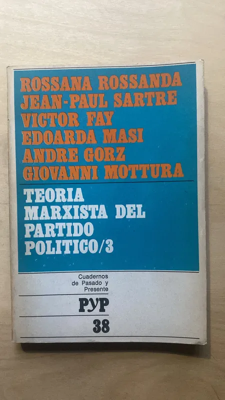 Tapa de Teoria marxista del partido politico - Cerroni; Magri (2e1)