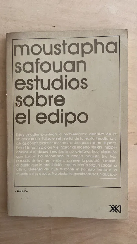 Estudios sobre el edipo - Safouan, Moustapha (2 e 1)