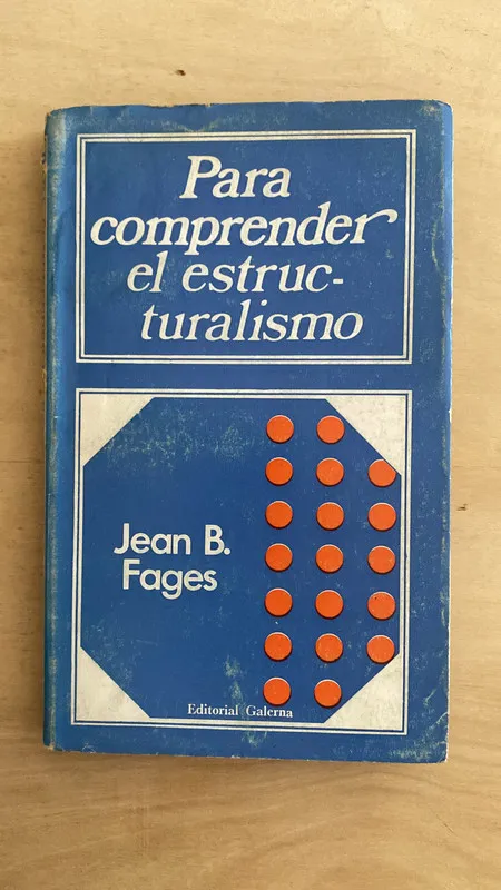 Para comprender el estructuralismo - Fages, Jean B. (2 e 1)