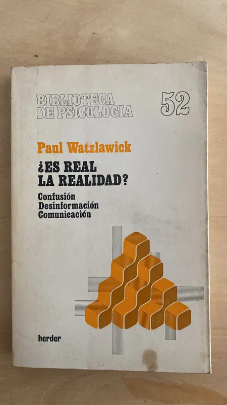 ¿Es real la realidad? - Watzlawick, Paul (2 e 1)
