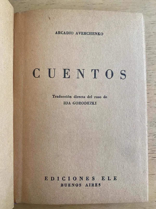 Cuentos - Averchenko, Arcadio (a7)