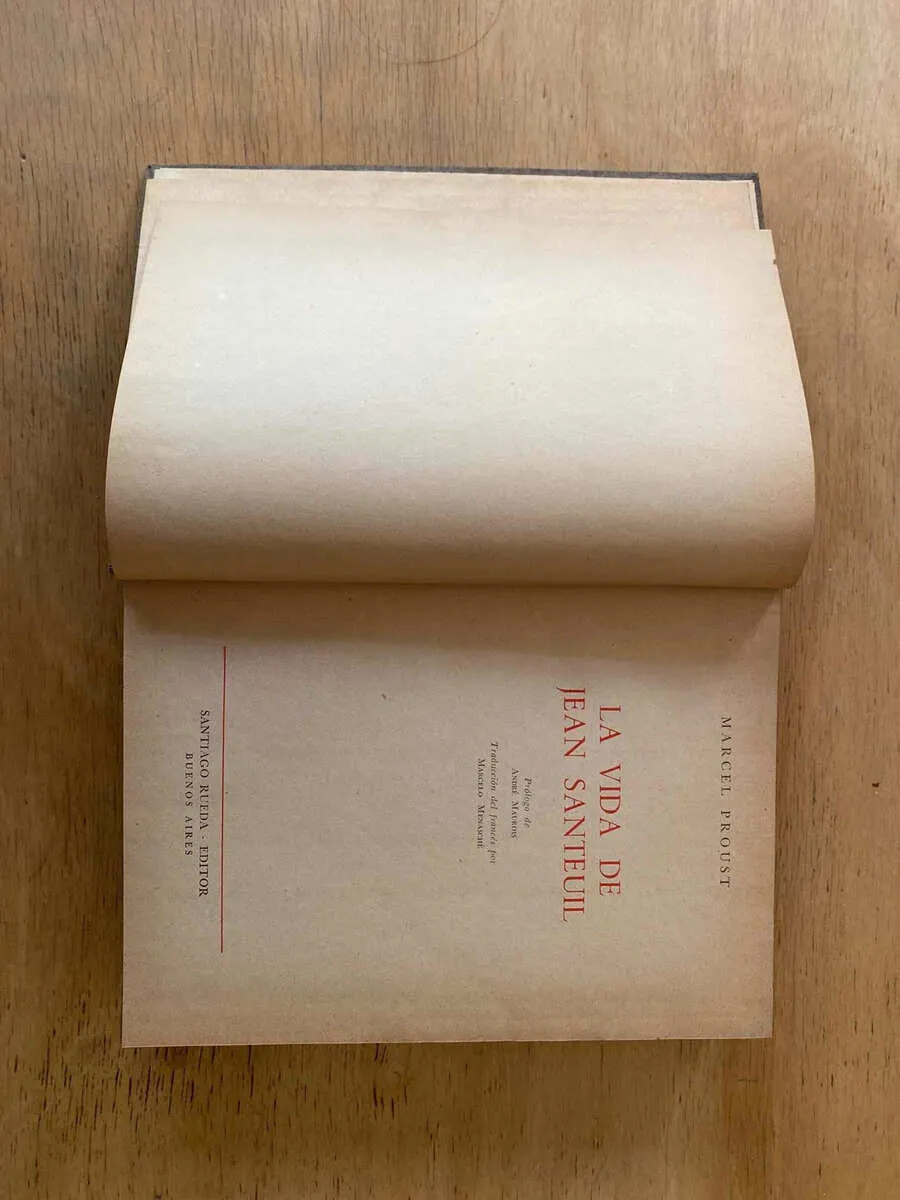 La Vida De Jean Santeuil - Proust, Marcel (s6)