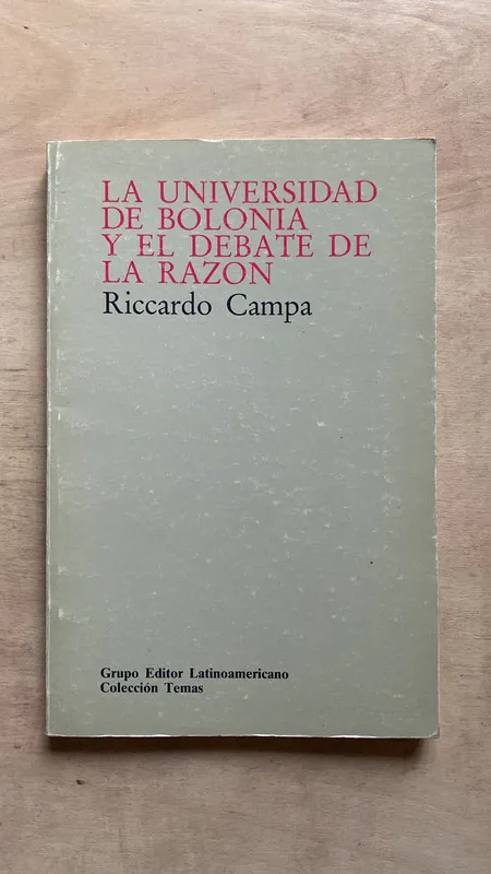La universidad de Bolonia y el debate de la raz- Campa (2e2