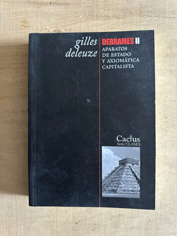 Tapa de Derrames II Apartados de estado y axiomatica - Deleuze (2d6