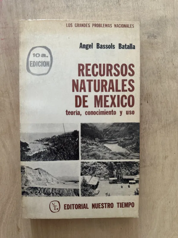 Tapa de Recursos naturales de Mexico teoria - Bassols Batalla (2d5)