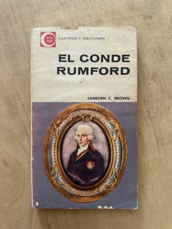 Tapa de El conde Rumford - Sanborn C. Brown (2c3)