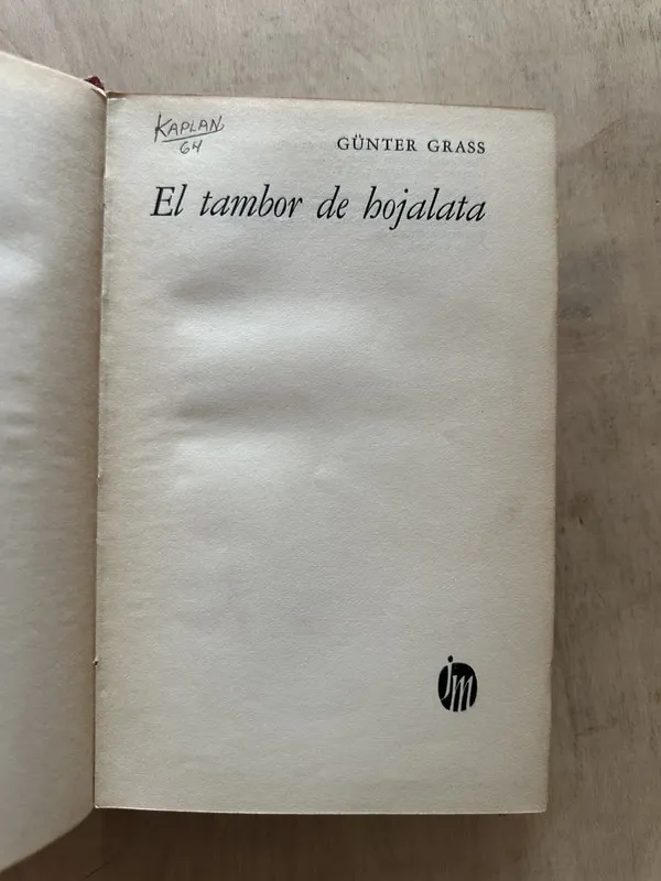 El tambor de hojalata - Grass, Gunter (2d4)