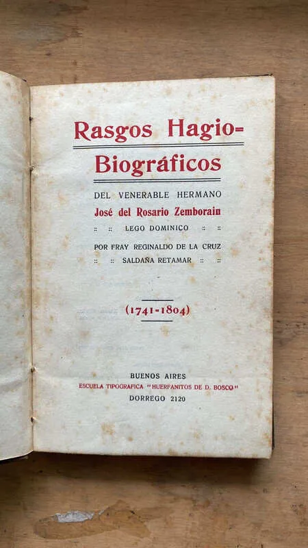 Rasgos Hagio Biograficos Del Hermano Rosario Zemborain (cc6)