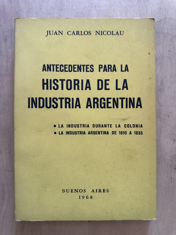Antecedentes para la historia de la industria- Nicolau (2b2