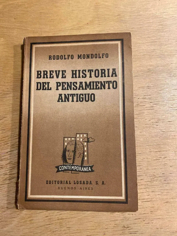 Tapa de Breve Historia Del Pensamiento Antiguo - Mondolfo (s2)