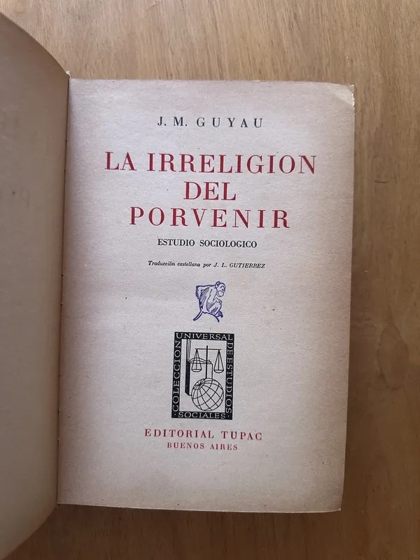 La irreligion del porvenir - Guyau, J. M. (2d2)