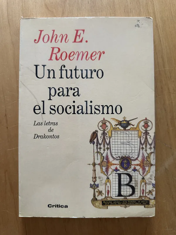 Tapa de Un futuro para el socialismo - Roemer, John E. (2f4)