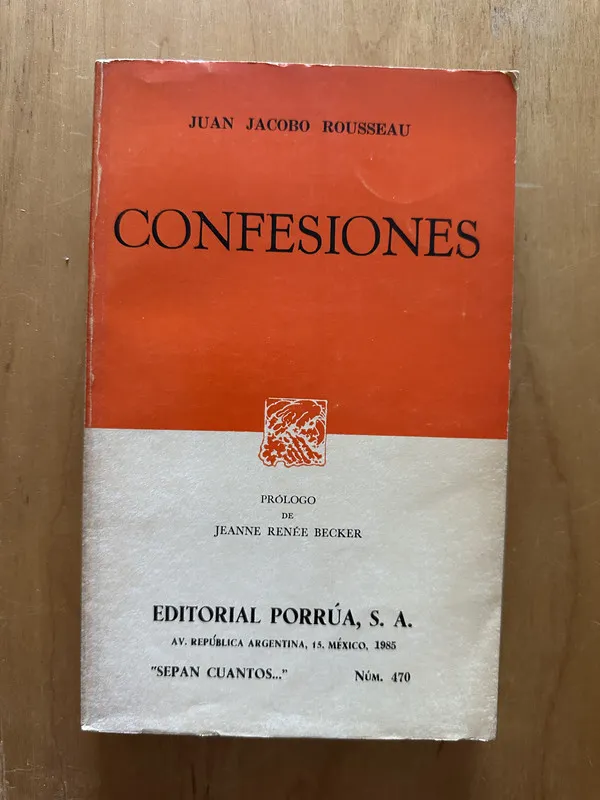 Confesiones - Rousseau, Juan Jacobo (2h6)