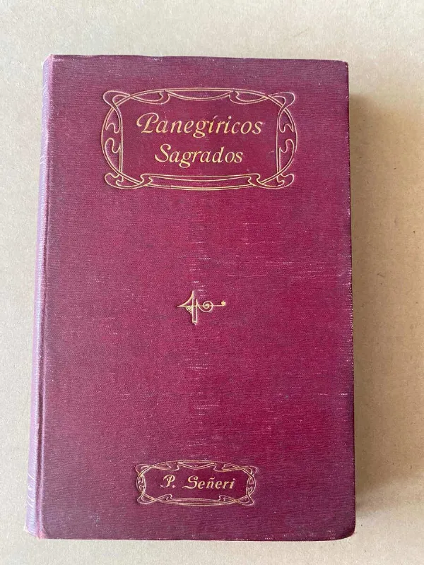 Tapa de Panegiricos Sagrados - Señeri, Pablo (D7)