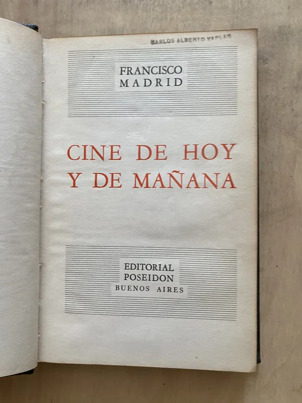 Cine de hoy y de mañana - Madrid, Francisco (2 e 5)