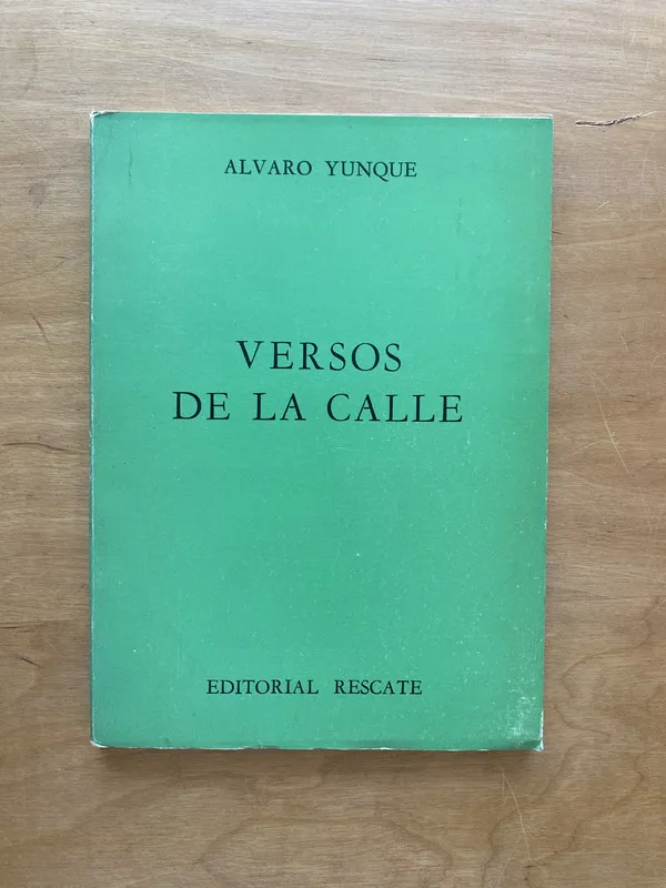 Versos de la calle - Yunque, Alvaro (e e 4)