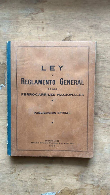 Ley Y Reglamento General De Los Ferrocarriles Nacional (cc6)