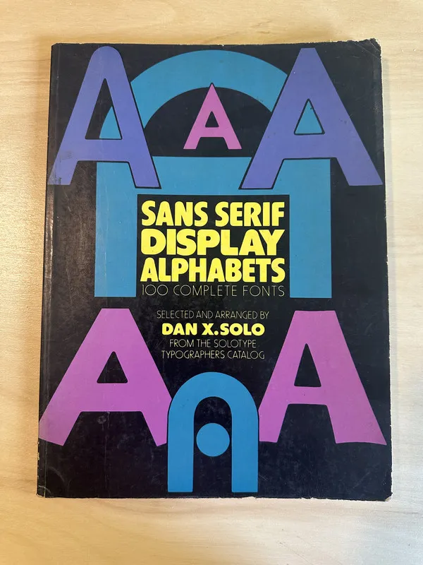 Sans Serif Display alphabets - Solo, Dan X. (2g6)