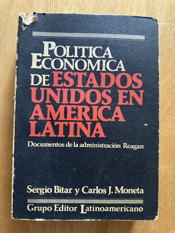 Tapa de Politica economica de Estados Unidos en- Bitar; Moneta (2g4