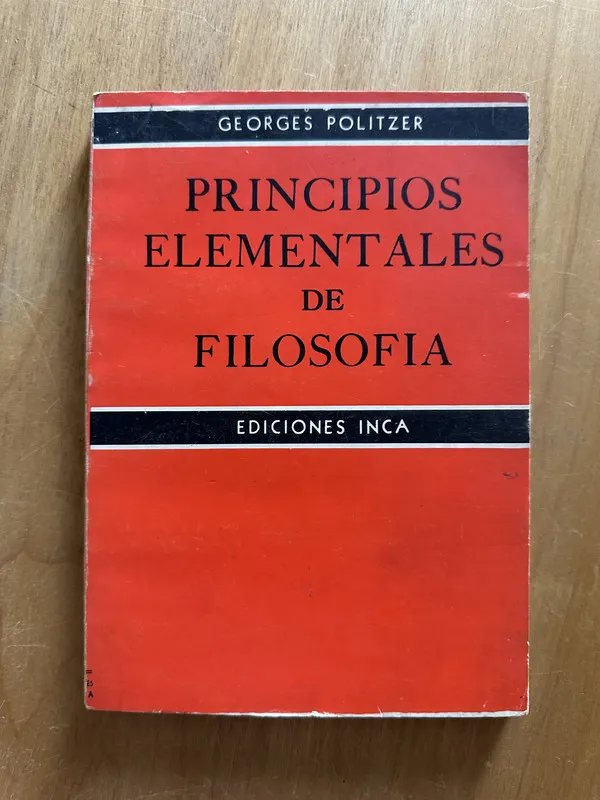 Principios elementales de filosofia - Politzer (2g3)
