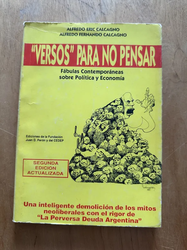 Tapa de Versos para no pensar - Calcagno, Alfredo (2g3)