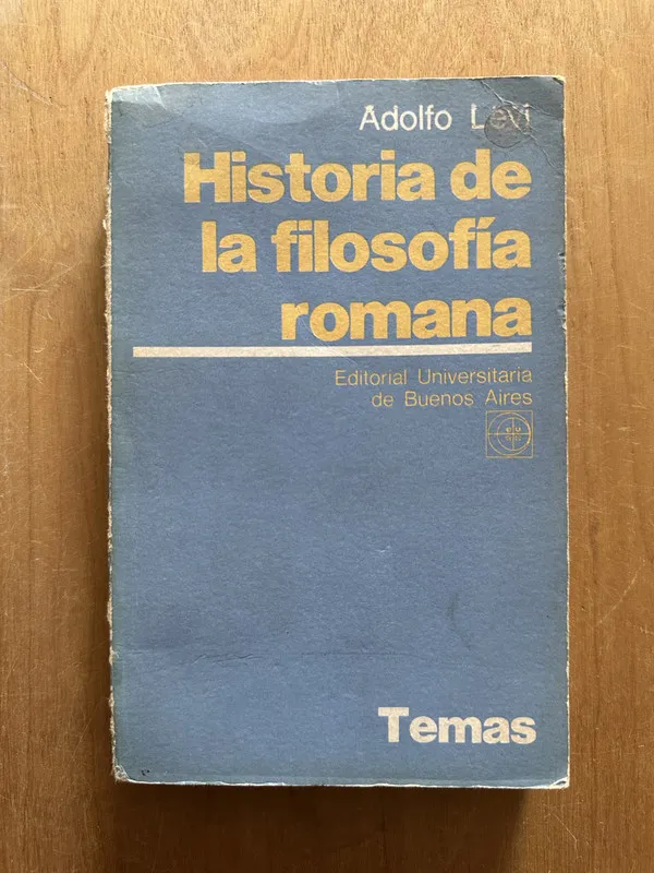 Historia de la filosofia romana - Levi, Adolfo (2j6)