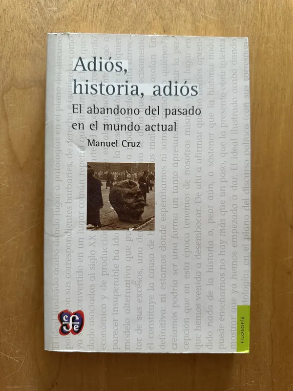 Tapa de Adios historia, adios - Cruz, Manuel (2g1)