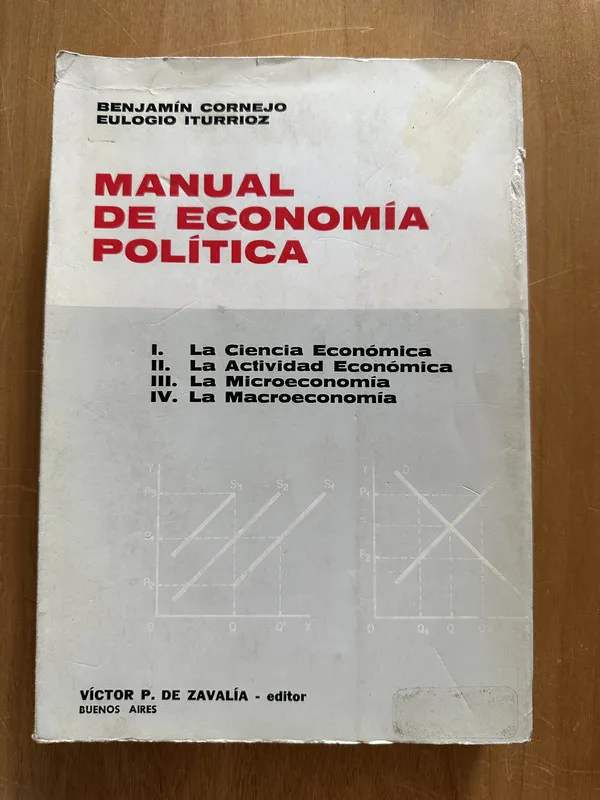 Tapa de Manual de Economia politica - Cornejo; Uturrioz (2i1)