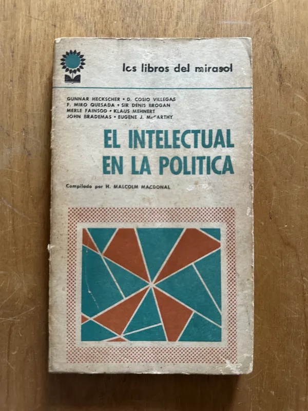 Tapa de El intelectual en la politica - Heckscher, Guinnar (2L2)