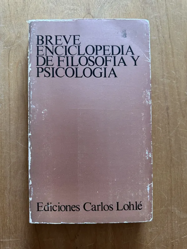 Breve enciclopedia de filosofia y psicologia- Kuypers (2L3)