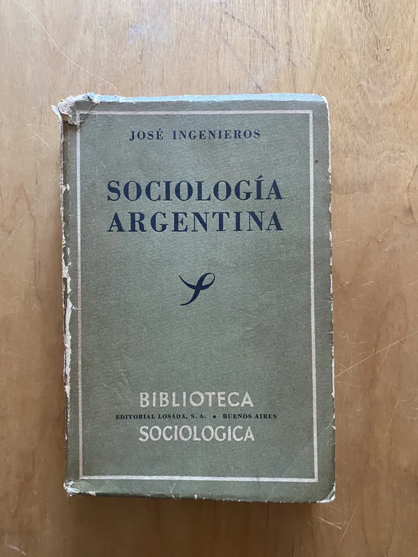 Tapa de Sociologia argentina - Ingenieros, Jose (2k2)