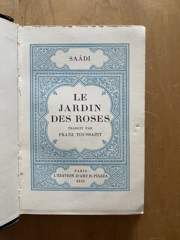 Le Jardin des roses - Saadi (2k4)