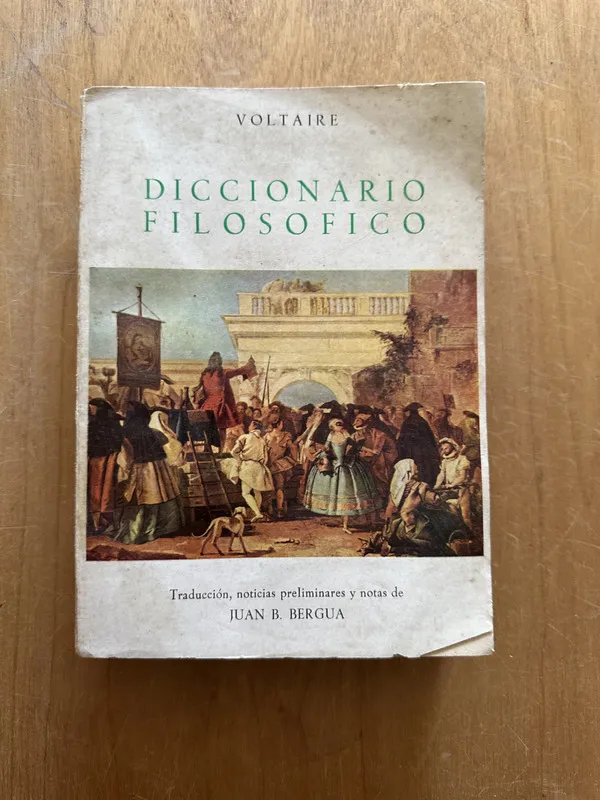 Tapa de Diccionario Filosofico - Voltaire (2L5)