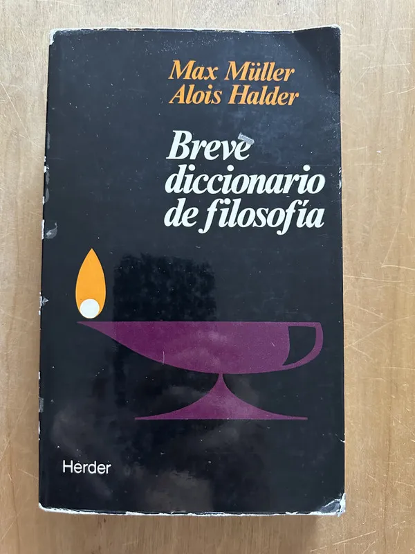 Breve diccionario de filosofia - Muller; Halder (2L6)