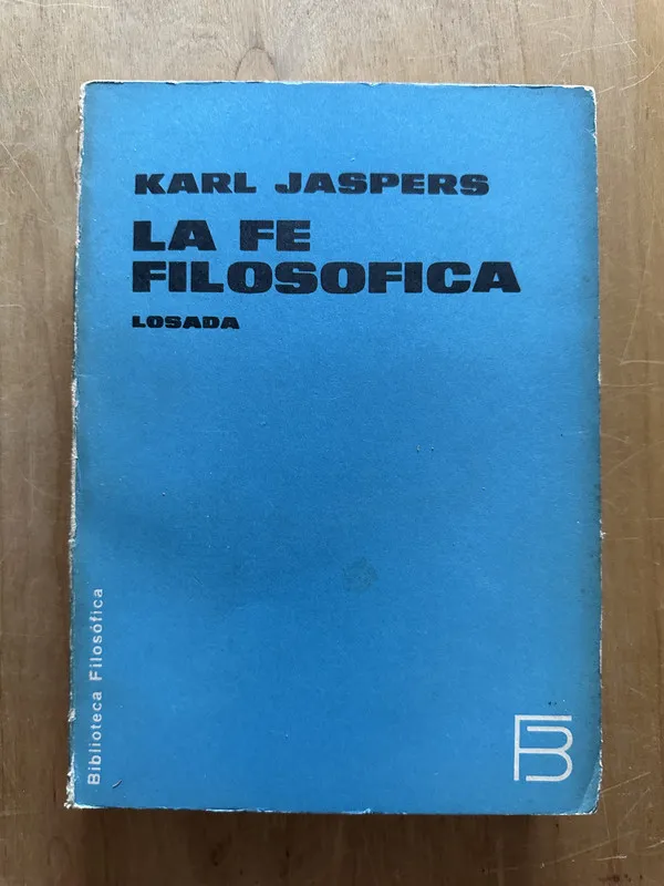 La fe filosofica - Jaspers, Karl (2L6)