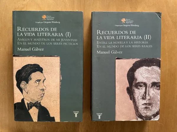 Tapa de Recuerdos de la vida literaria (2 tomos) - Galvez (2O3)